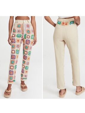 Free People Crochet Zuri Mom
Jeans In Crochet Denim Size 29